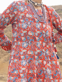 Red Lawn 2Pc Unstitched - ALP-2PS-SLKD-UN-2261