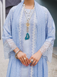 Light Purple Schiffli Lawn 3Pc Stitched - ALP-3PS-2272