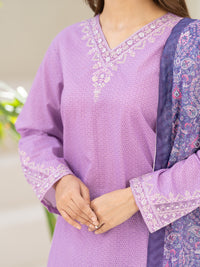 Light Purple Lawn 3Pc Stitched - ALP-3PS-2305