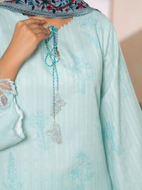 Light Green Swiss Jacquard 3Pc Stitched - ALP-3PS-2634