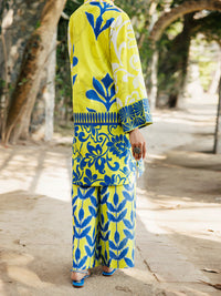 Lime Green Cambric Kurti - ALP-LK-2278