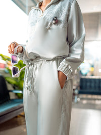 Grey Silk 2 Piece Stitched - ALP-2PS-LKS-1699
