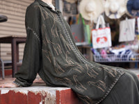 Mehndi Green Cotton Dobby 2Pc Stitched - ALP-2PS-LKS-1819