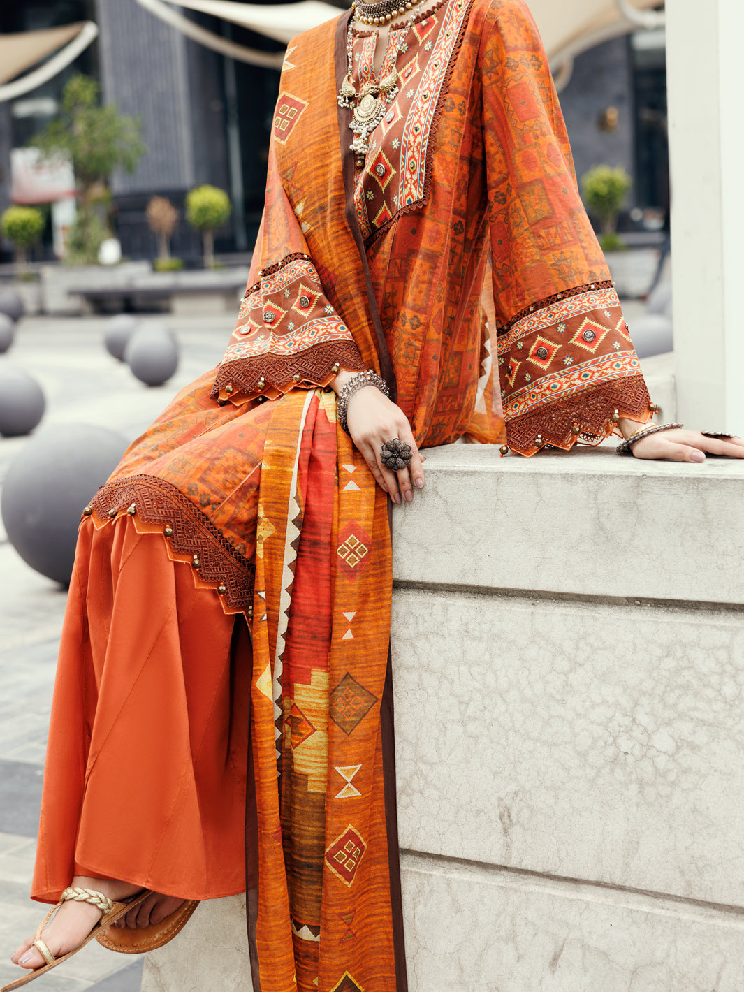 Mustard Lawn 2Pc Unstitched - ALP-2PS-SLKD-UN-2267