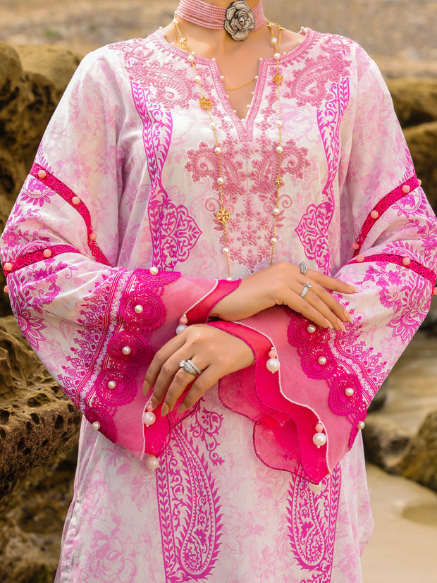 Pink Lawn 3 Piece Unstitched - ALP-3PS-2217