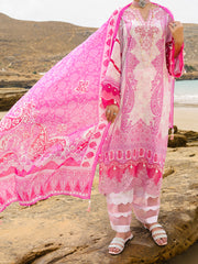 Pink Lawn 3 Piece Unstitched - ALP-3PS-2217