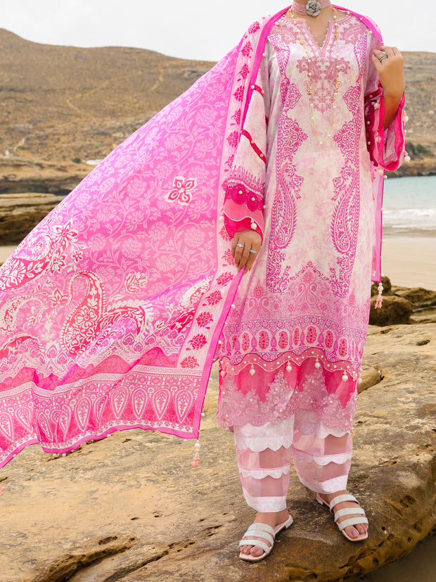 Pink Lawn 3 Piece Unstitched - ALP-3PS-2217