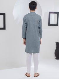 Grey Blended Kurta - ALT-K-045