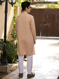 Peach Blended Kurta - ALT-K-058A