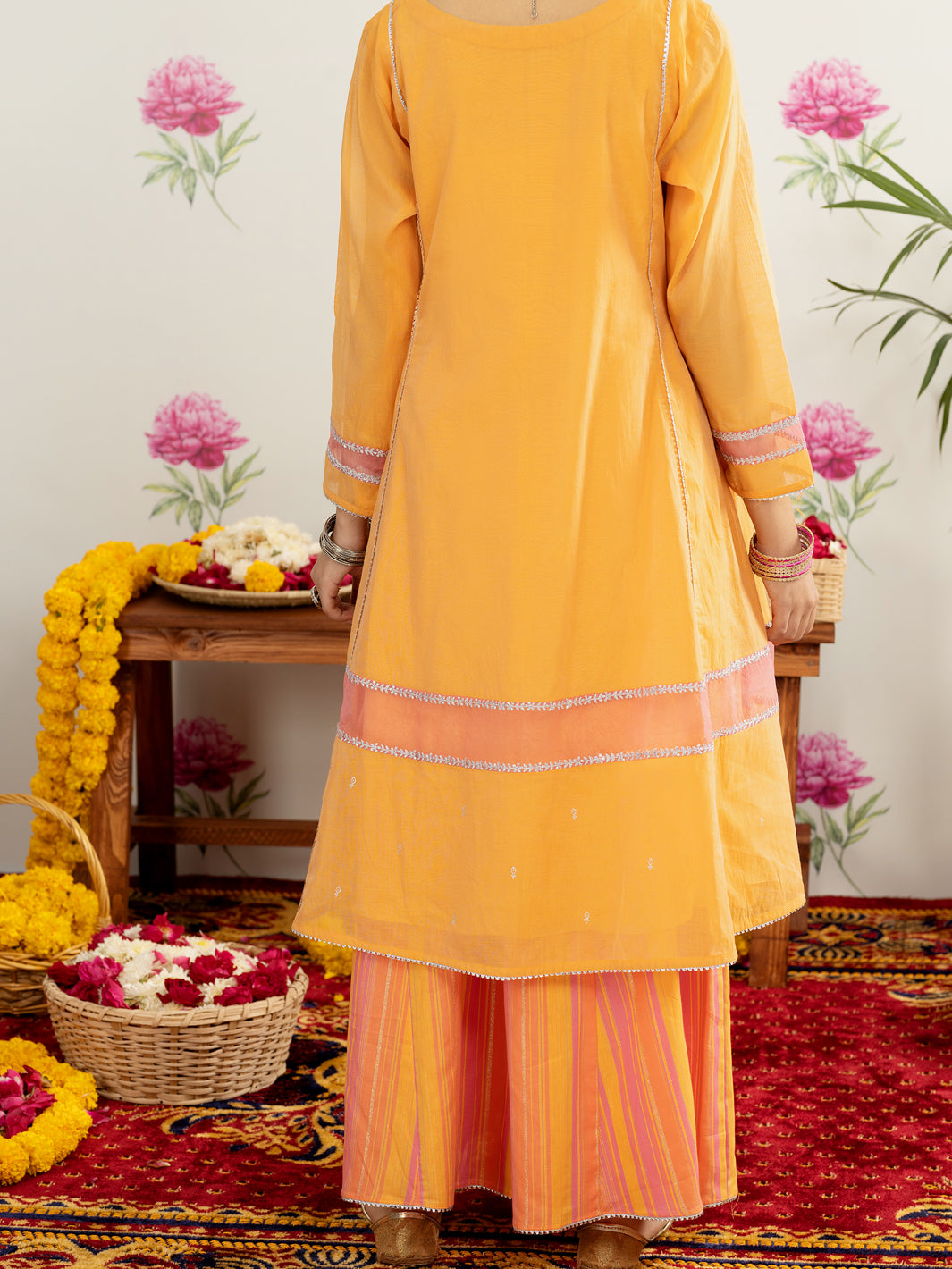 Peach Poly Cotton 2 Piece Stitched - ALT-2PS-LKS-1123 - Almirah Online
