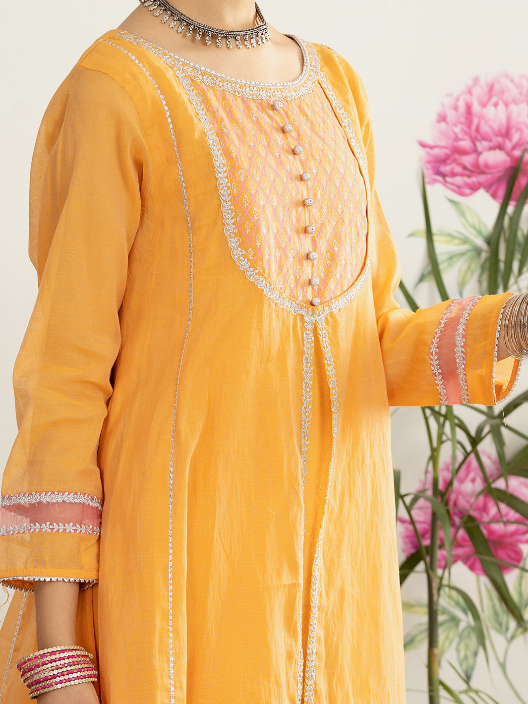 Peach Poly Cotton 2 Piece Stitched - ALT-2PS-LKS-1123 - Almirah Online