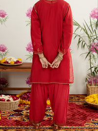 Red Modal 2 Piece Stitched - ALT-2PS-LKS-1125