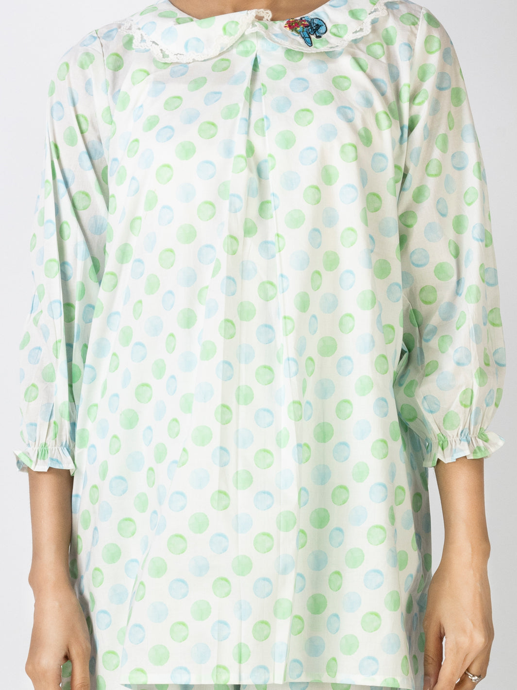 White Lawn 2 Piece Stitched Nightwear - ALT-LKS-NW-1001