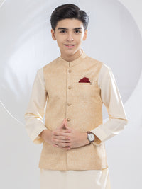 Beige Blended Boy Waistcoat - ALT-WC-009