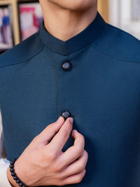 Teal Blended Waistcoat - ALT-WC-022
