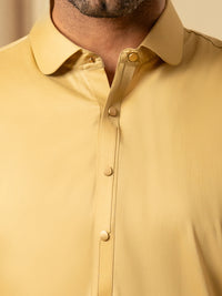 Mustard Cotton Kameez Shalwar - ALWA-KS-540