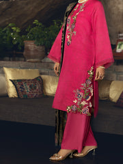 Pink Jacquard 3 Piece Stitched - AWP-3PS-541