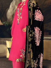 Pink Jacquard 3 Piece Stitched - AWP-3PS-541