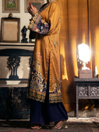 Brown Cotton Silk 3 Piece Stitched - AWP-3PS-564