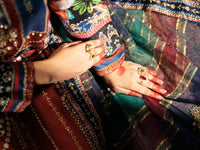 Maroon Cotton Silk 3 Piece Stitched - AWP-3PS-565