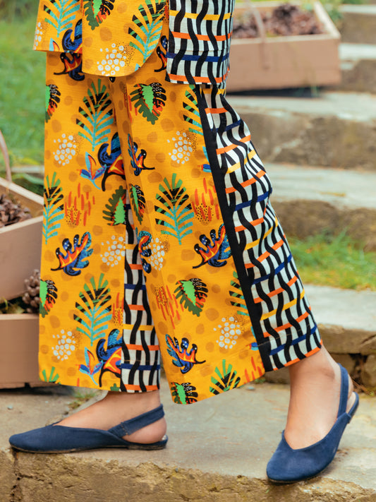 Yellow Khaddar Trousers - AWP-T-605