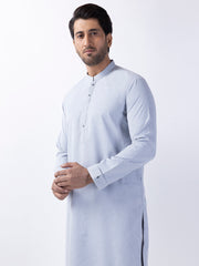 Light Grey Blended Kurta - AL-K-1155 - Almirah Online