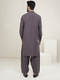 Dull Purple Blended Kameez Shalwar - AL-KS-2953