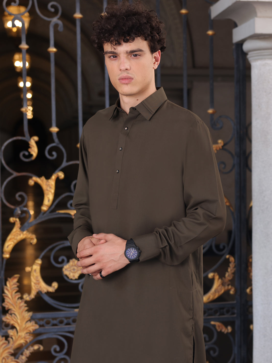 Kahi Green Blended Kameez Shalwar - ALWA-KS-419 - Almirah Online