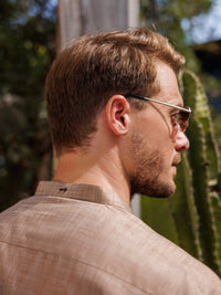 Light Brown Cotton Kurta Trouser - AL-KT-2929