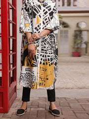 Black & White Cambric Tunic - ALP-LK-1714