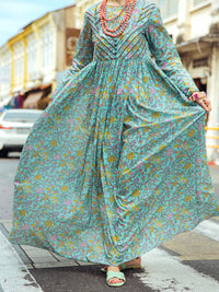 Aqua Blue Lawn Tunic - ALP-LK-1762