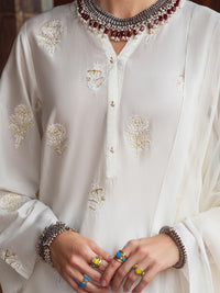 Off White Lawn Kurti - ALP-LK-1837