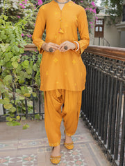 Mustard Dyed 2 Piece Stitched - ALT-2PS-LKS-1127