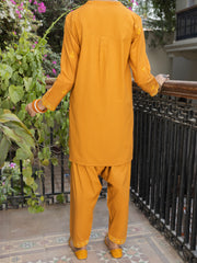 Mustard Dyed 2 Piece Stitched - ALT-2PS-LKS-1127