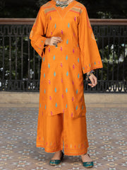 Orange Raw Silk 2 Piece Stitched - ALT-2PS-LKS-1136