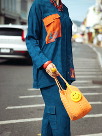 Blue Dobby Jacquard 2Pc Stitched - ALP-2PS-LKS-1796