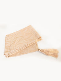 Beige Blended Stole For Men - AL-MST-049