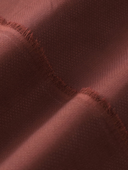 Maroon Blended Unstitched Fabric - AL-UN-NZM-6240