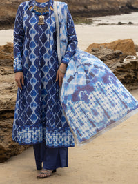 Blue Lawn 2 Piece Unstitched - ALP-2PS-SLKD-2252