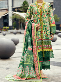Green Lawn 2Pc Unstitched - ALP-2PS-SLKD-UN-2263