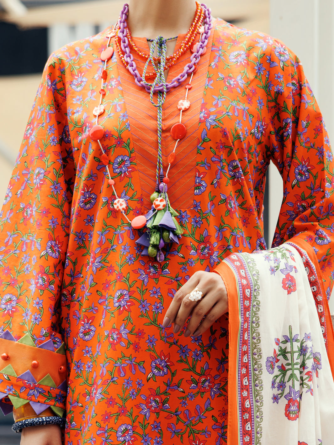 Terracotta Lawn 2Pc Unstitched - ALP-2PS-SLKD-UN-2265