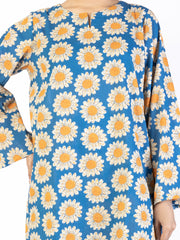 Blue Lawn Co-ord Set - ALP-2PS-SLKS-2234