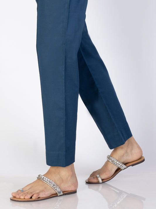 Blue Cambric Trousers - AL-T-704 - Almirah Online