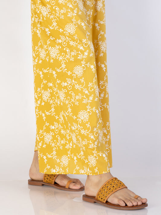 Yellow Cambric Trousers - AL-T-708 - Almirah Online