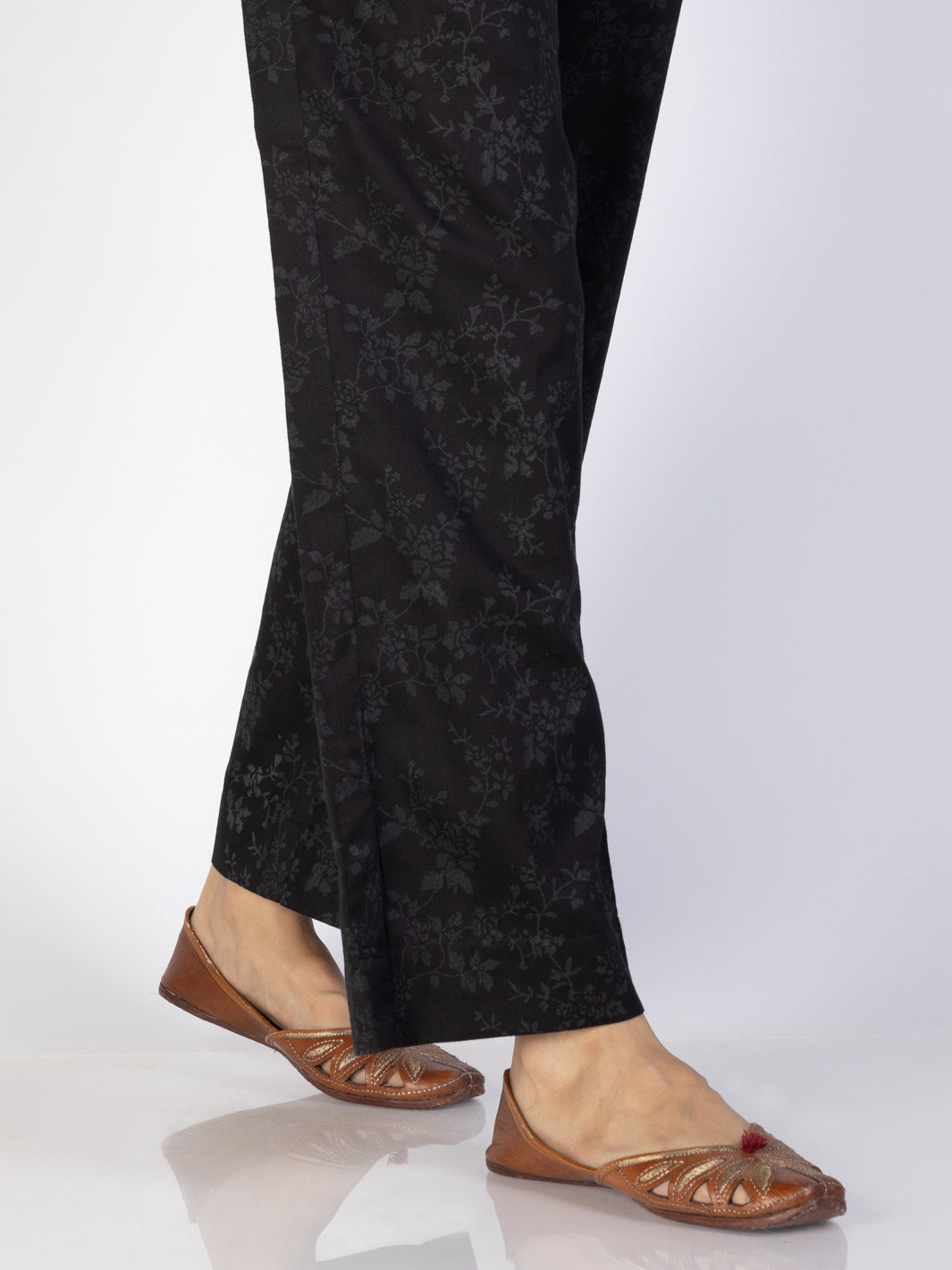Black Cambric Trousers - AL-T-710 - Almirah Online