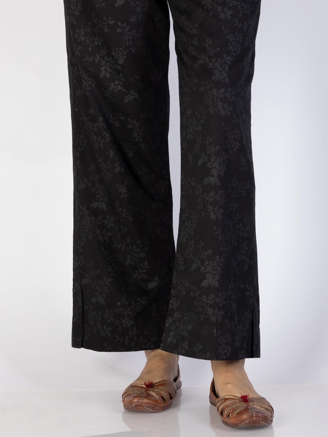 Black Cambric Trousers - AL-T-710 - Almirah Online