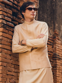 Beige Cotton Waistcoat - AL-WC-459