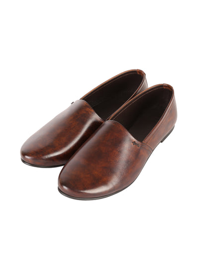 Brown Leather Slip-On - AL-MSHO-001-20