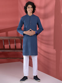 Blue Cotton Boy Kurta - ALT-K-003