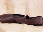 Coffee Leather Slip-On - AL-MSHO-012-R1-21